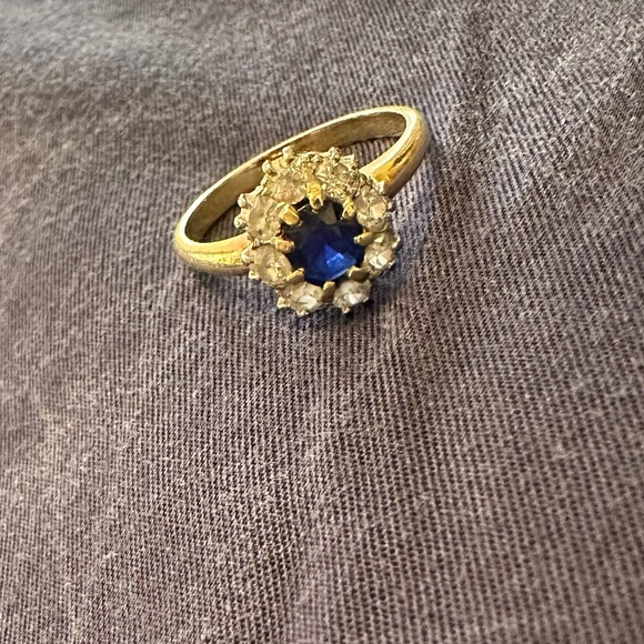 ‼️SALE‼️Authentic Antique Sapphire & Diamond Ring, Platinum & 18K Gold - Picture 13 of 13
